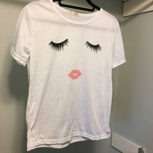 Cotton White Tshirt with Print
